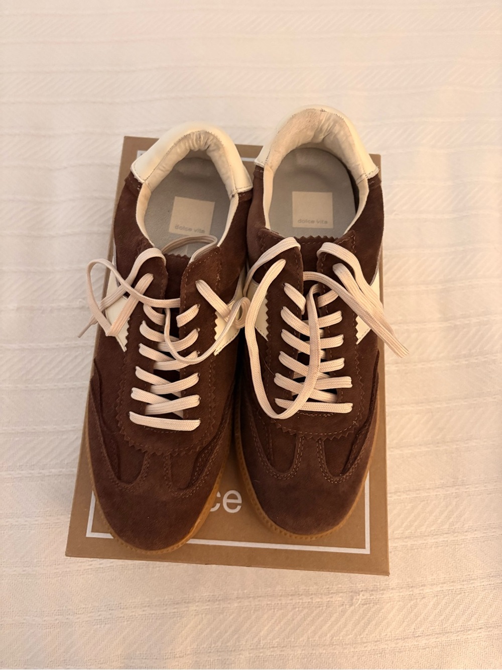 Dolce Vita Dark Brown Suede Sneakers